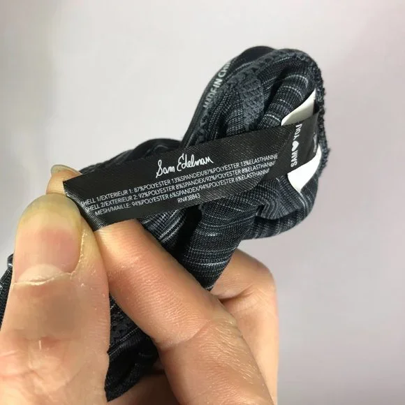 Sam Edelman Womens Gray Black Pleated Ruffle Capri Leggings Size XS - Picture 9 of 10